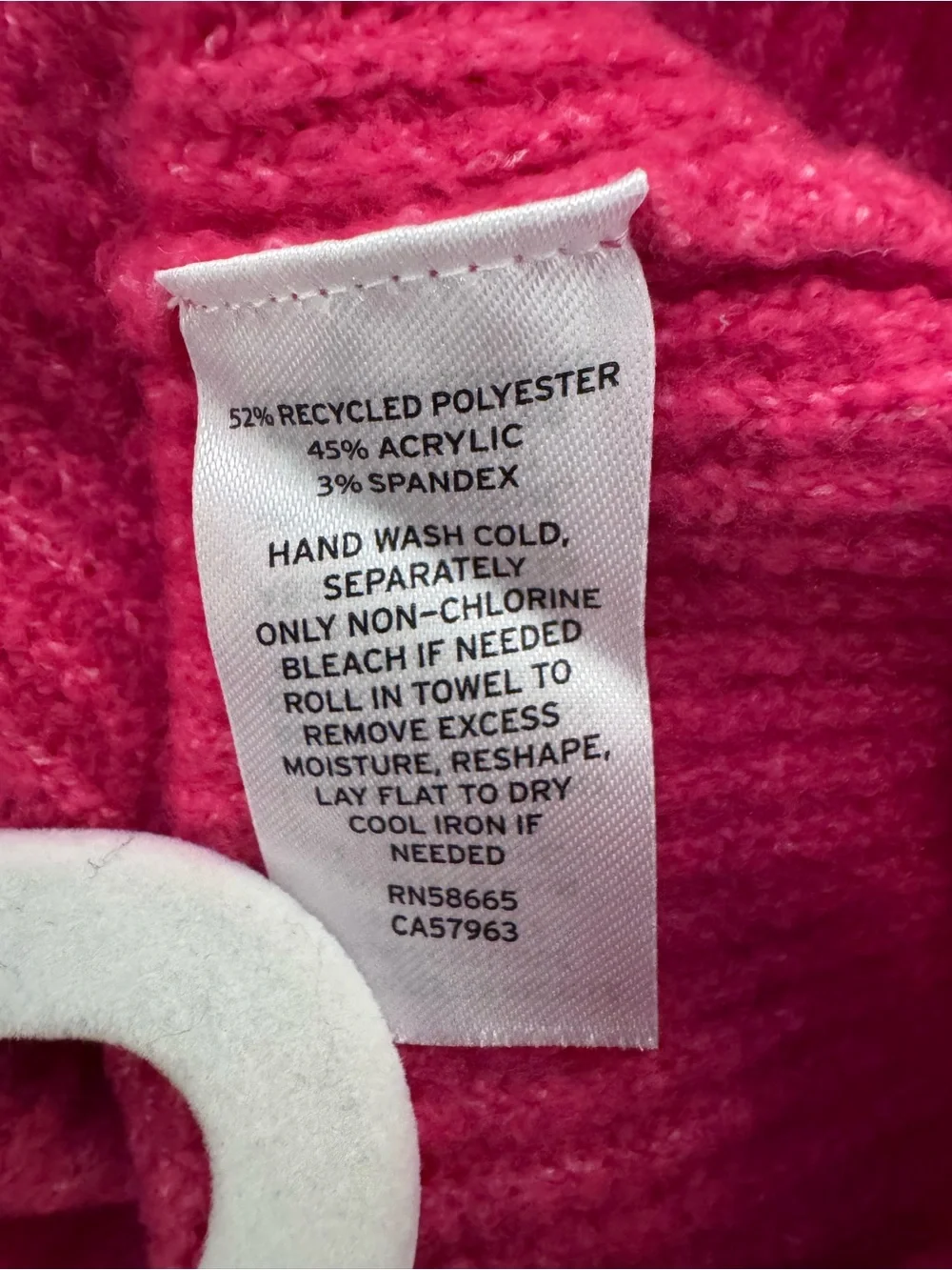 Halogen Hot Pink Ribbed Mock-Neck Sweater